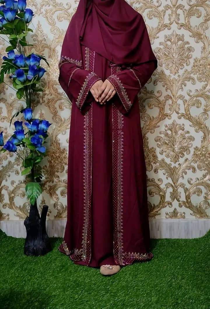 Stone Koti Borka with Hijab
