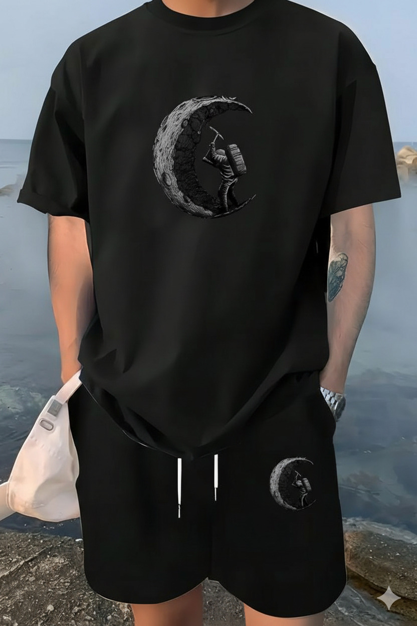 Premium Drop Shoulder T-Shirt & Pant Combo