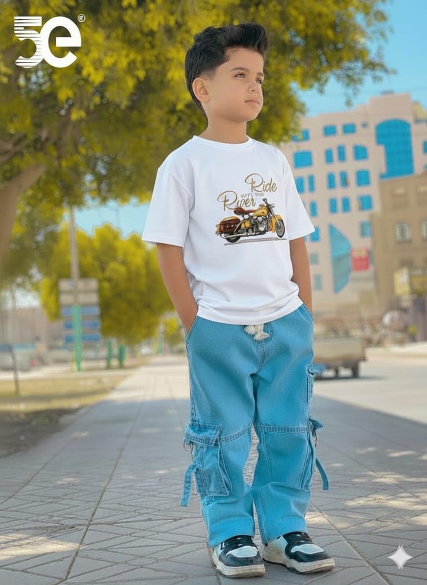Boys Denim Pant and T-Shirt set
