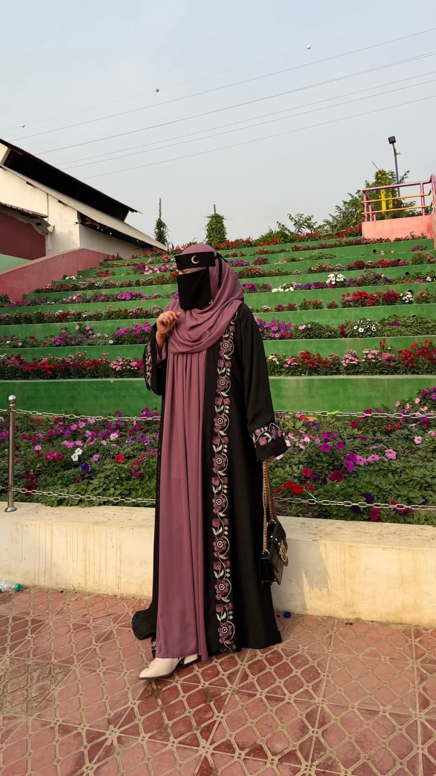 Embroidery Koti Borka (With Hijab)