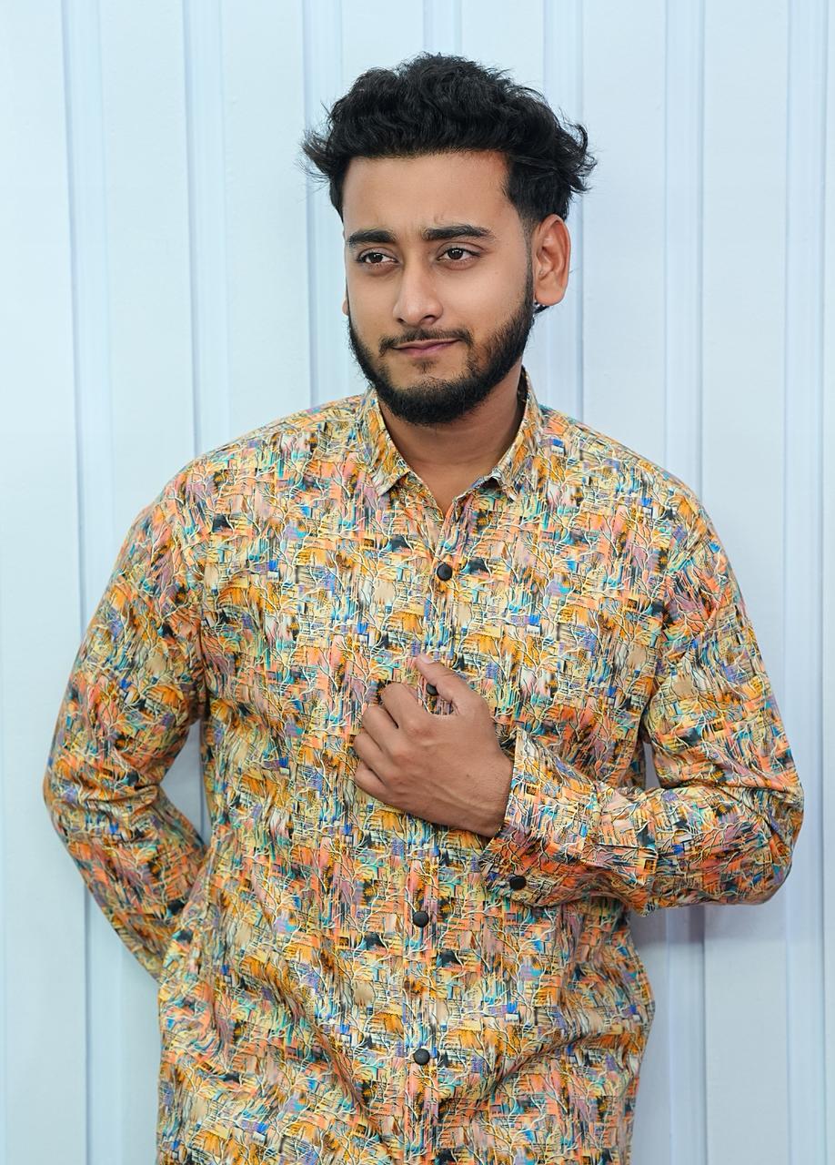Digital Print Cotton Shirt