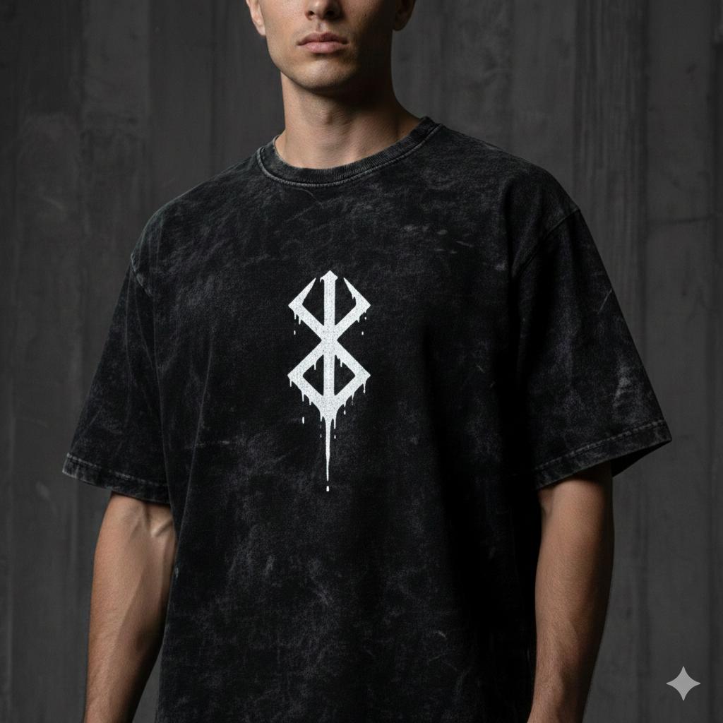 Premium Acid Wash Drop Shoulder T-Shirt