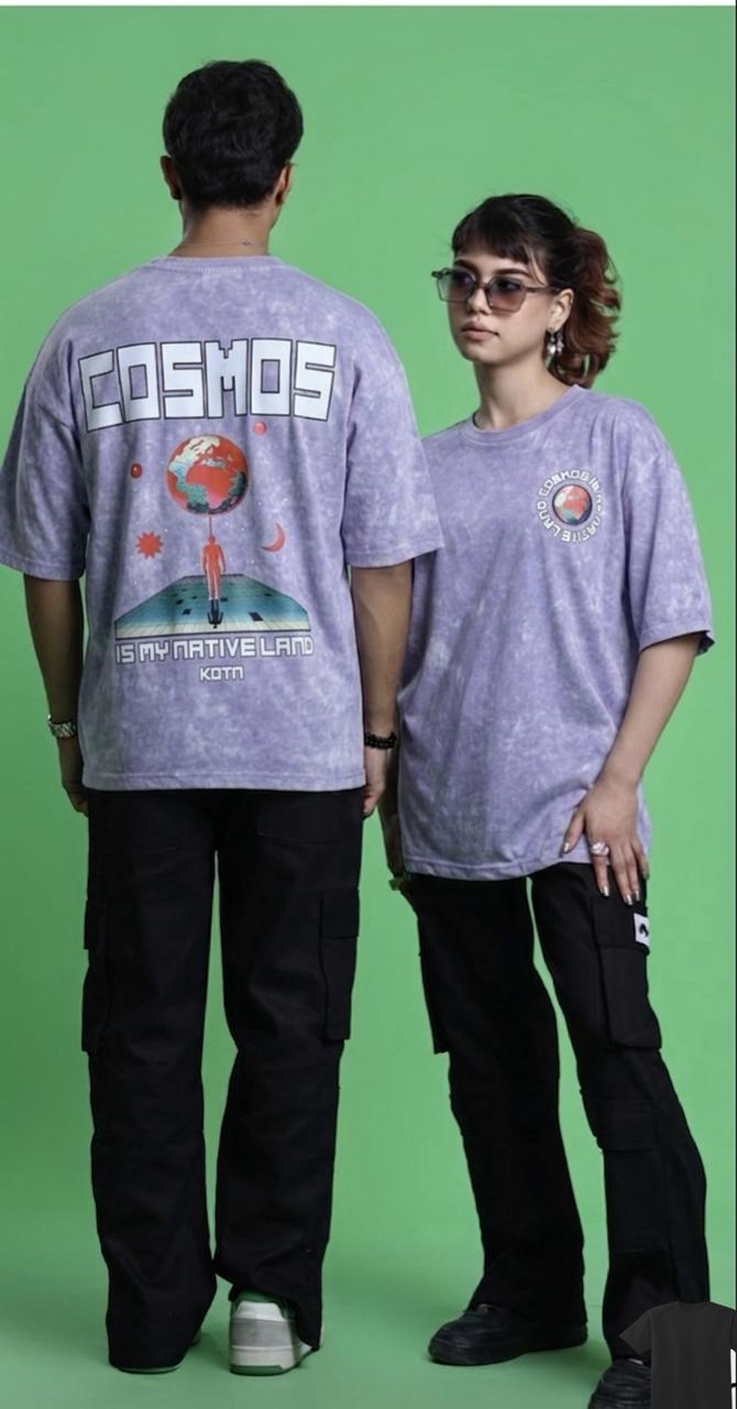 ACID WASH DROP SHOULDER T-SHIRT