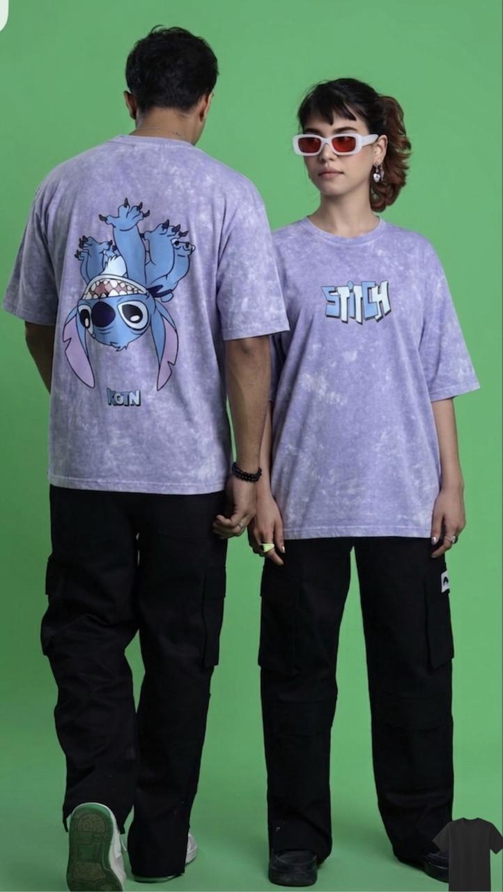 ACID WASH DROP SHOULDER T-SHIRT