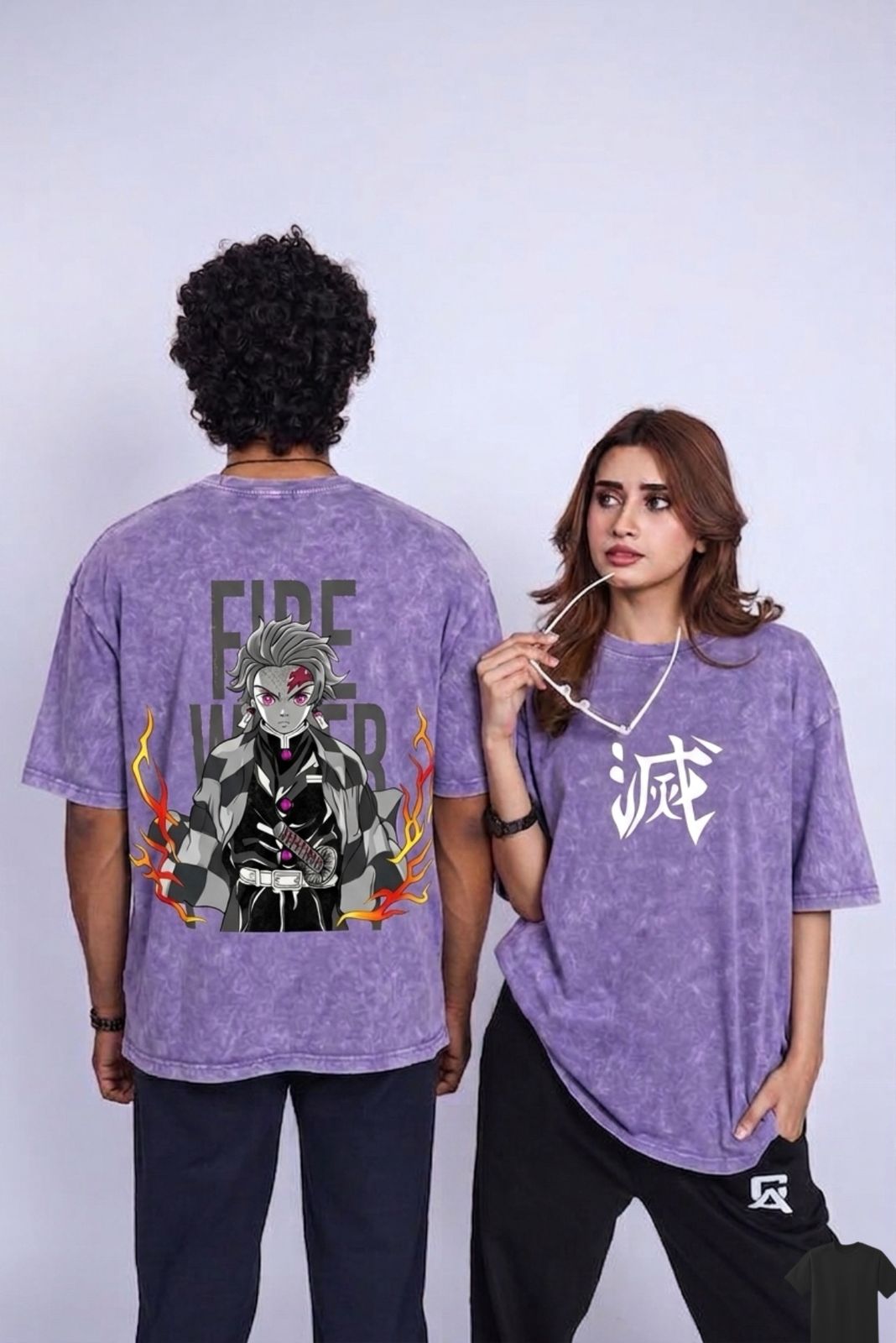 ACID WASH DROP SHOULDER T-SHIRT