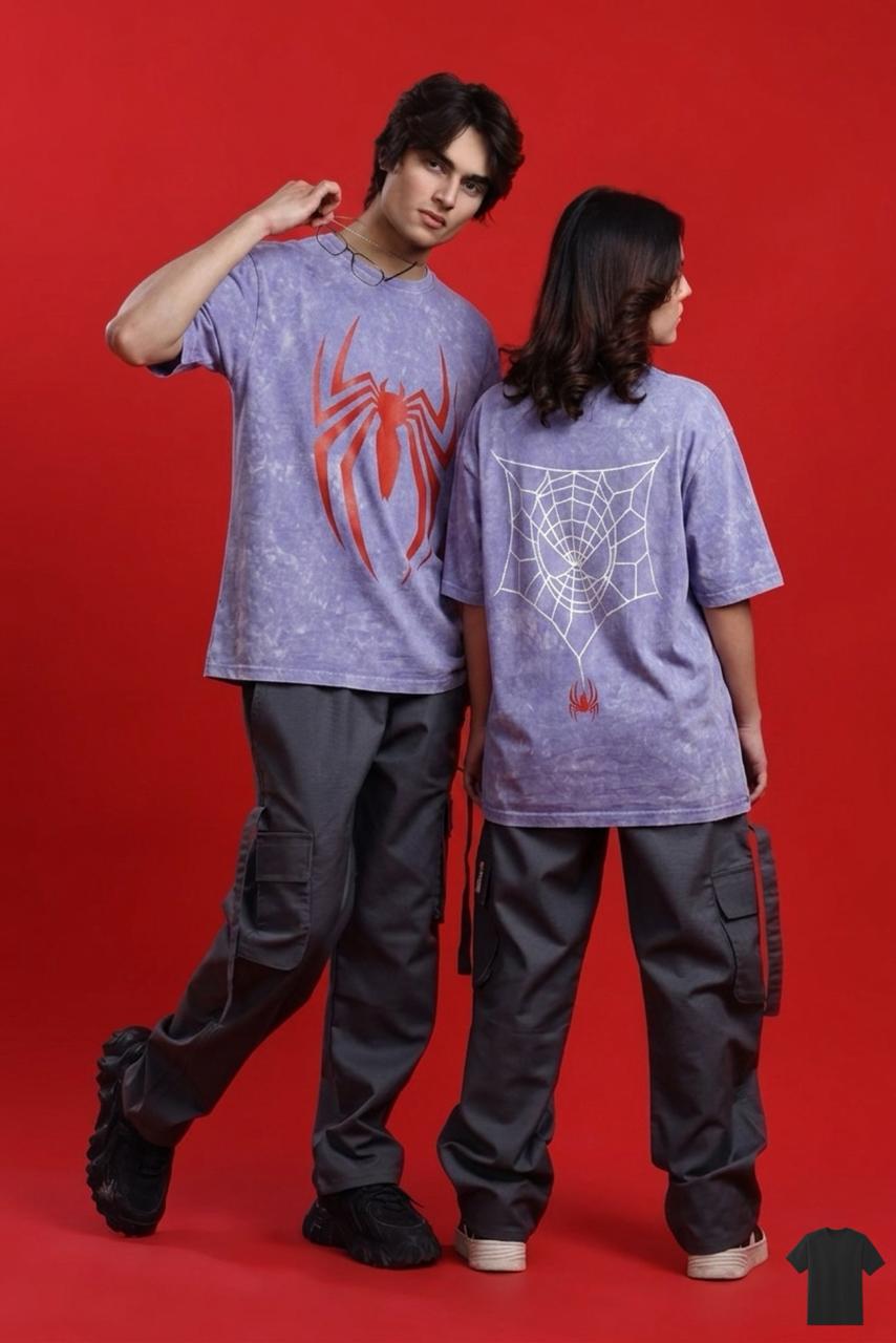 ACID WASH DROP SHOULDER T-SHIRT
