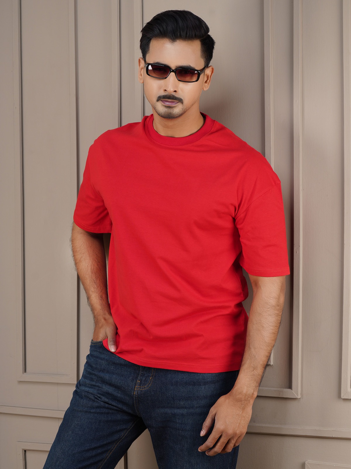 Solid Drop Shoulder T-shirt