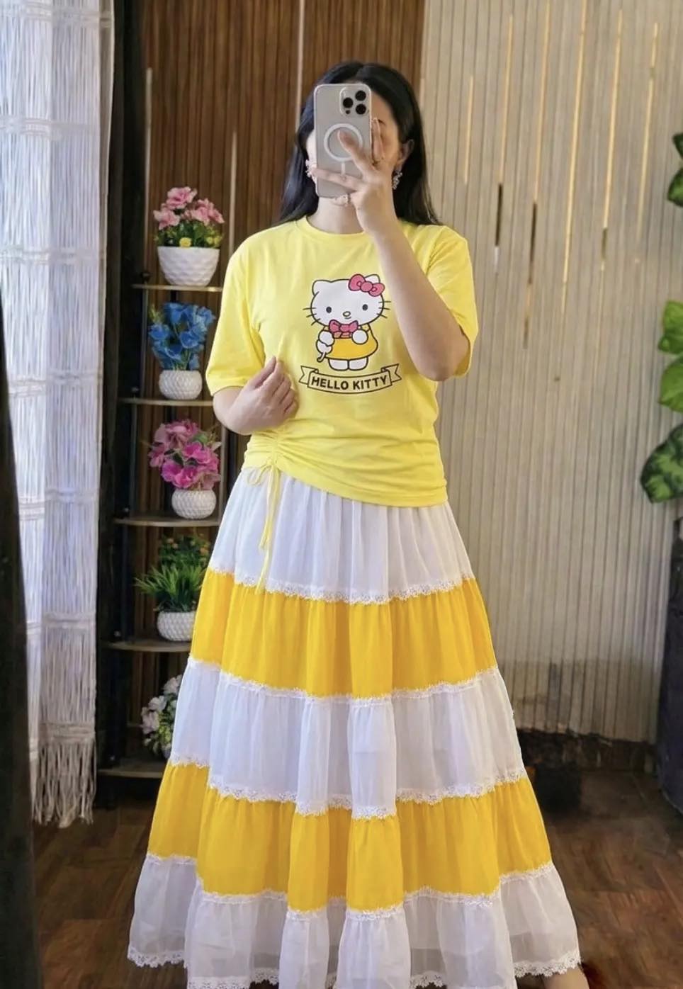 Stylish Skirt and T-Shirt Set