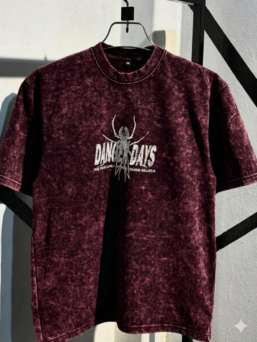 Premium Acid Wash Drop Shoulder TShirt