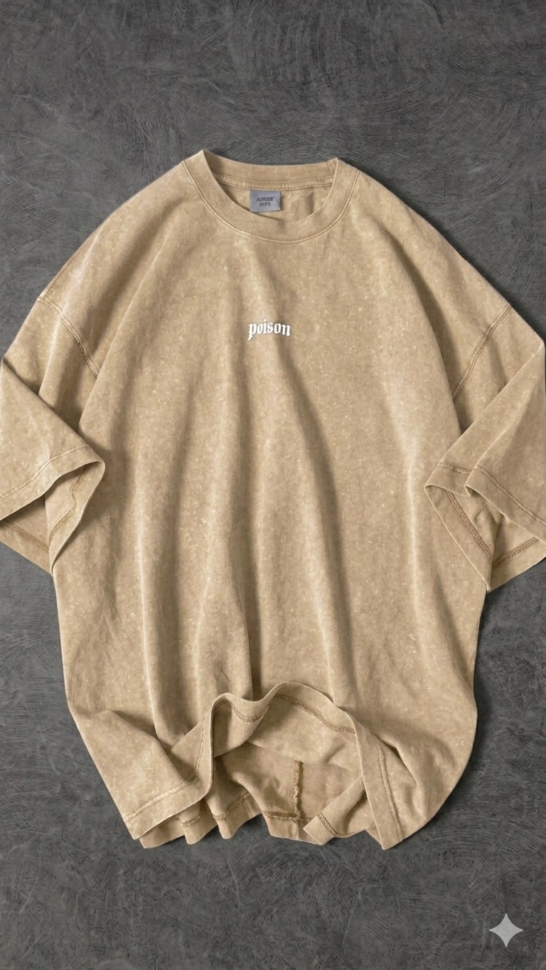 Premium Acid Wash Drop Shoulder TShirt