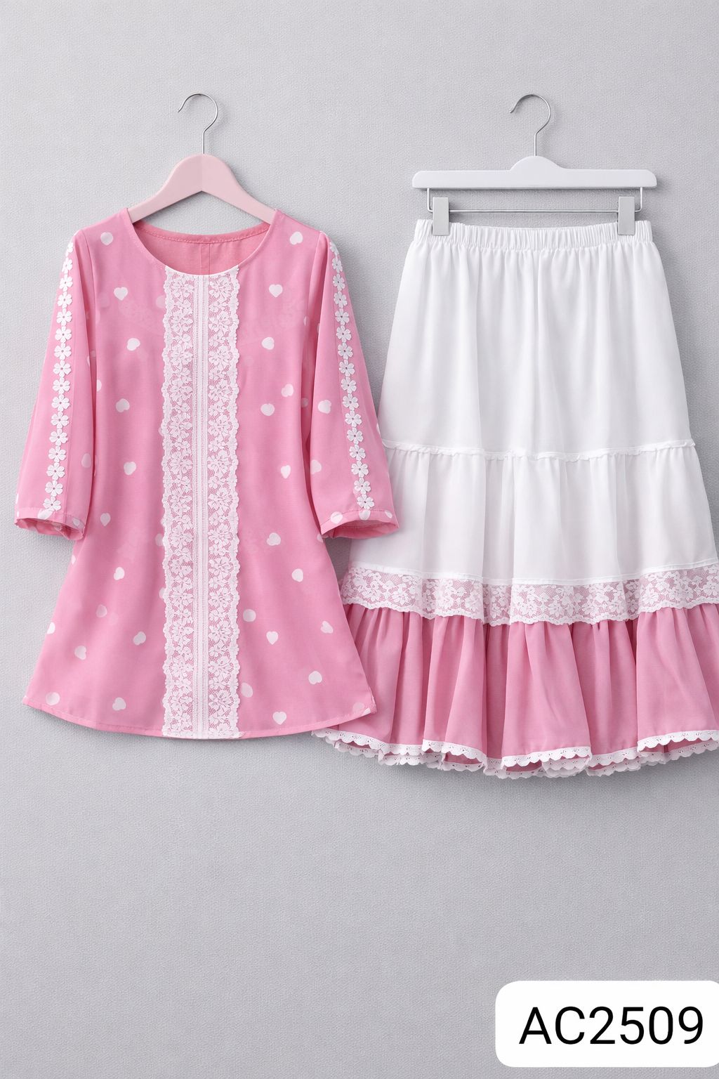 Trendy Ladies Tops and Skirt Set