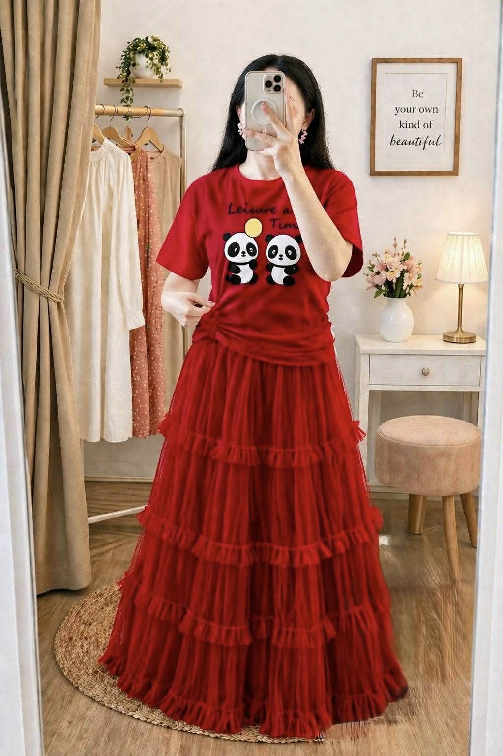 Tshirt and Skirt Set