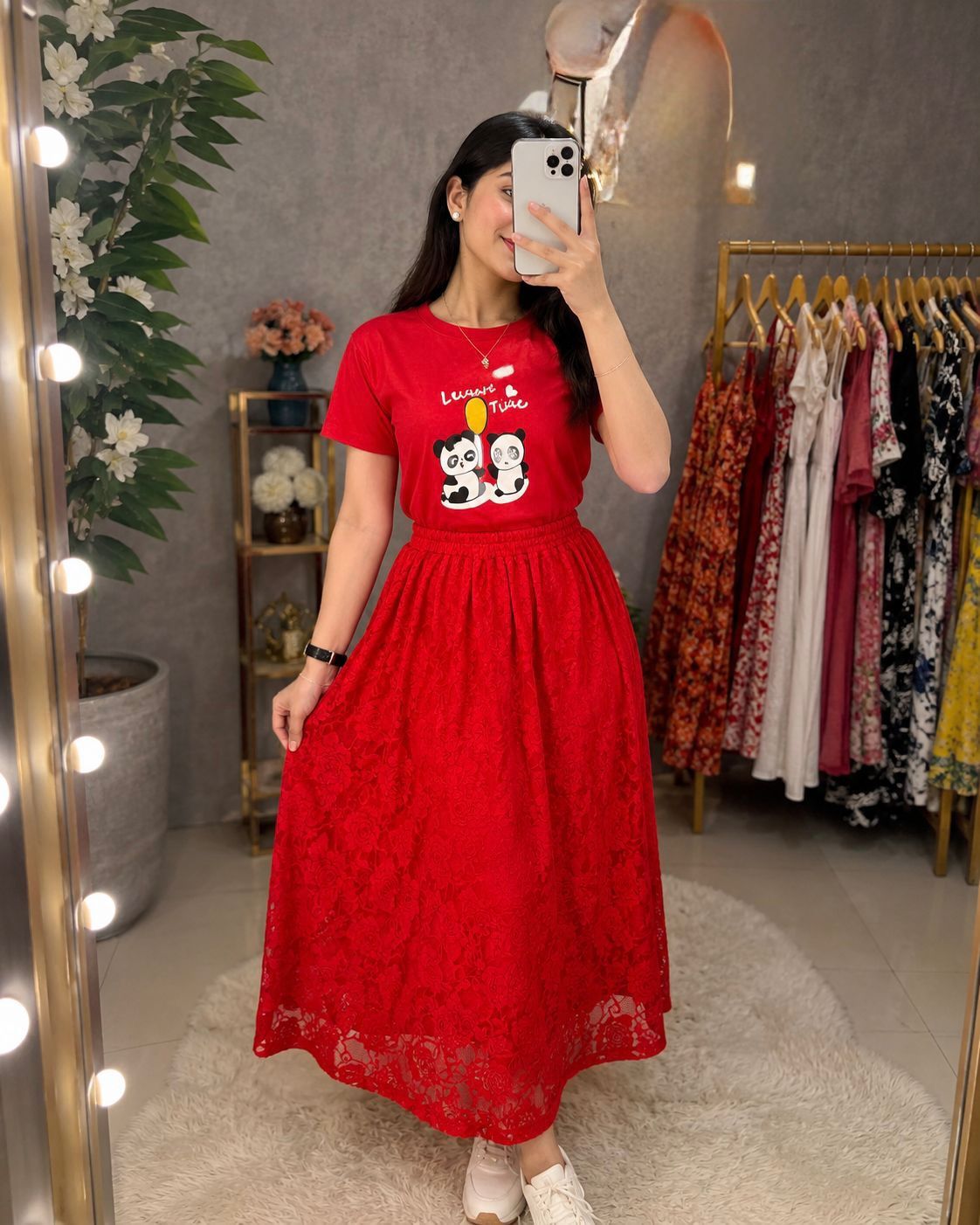TShirt and Skirt Set