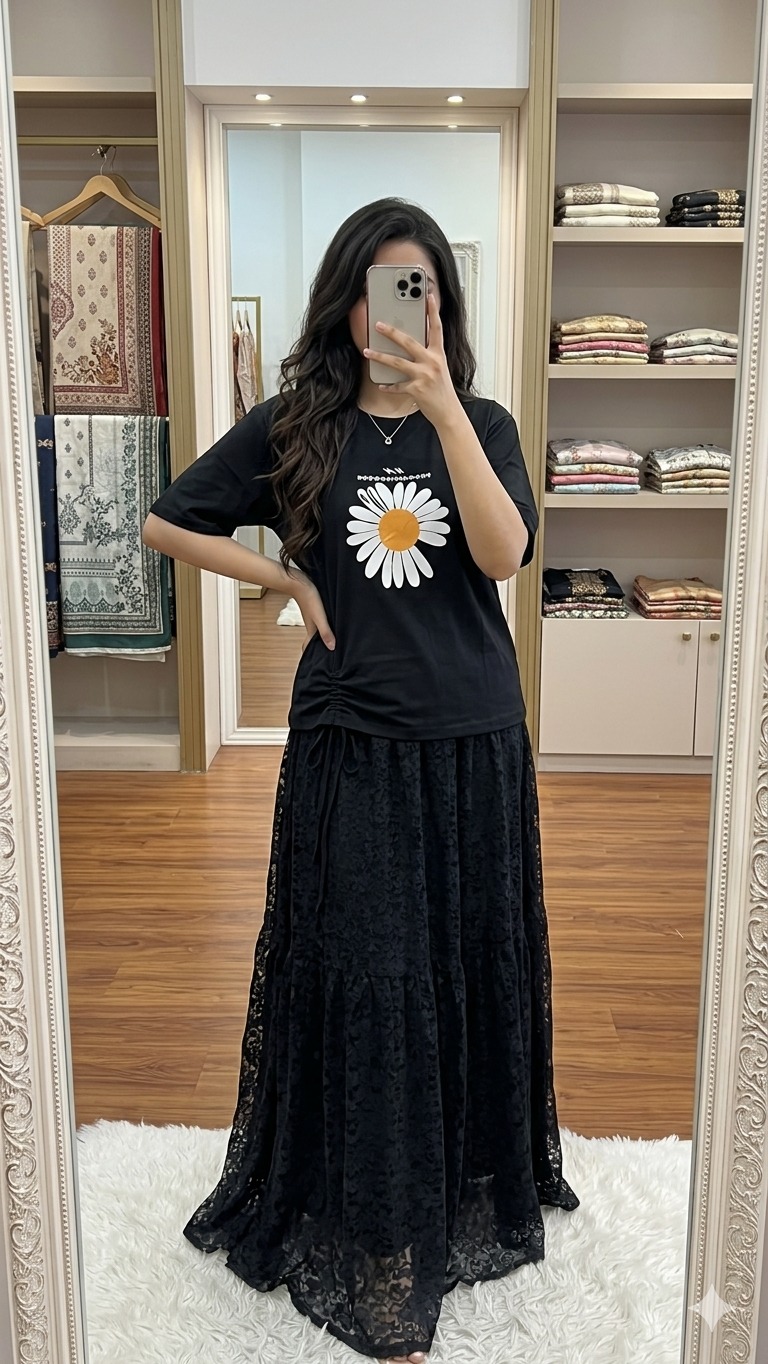 TShirt and Skirt Set