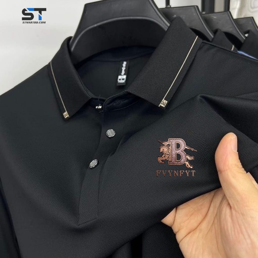 Premium Polo Shirt with China Sticker