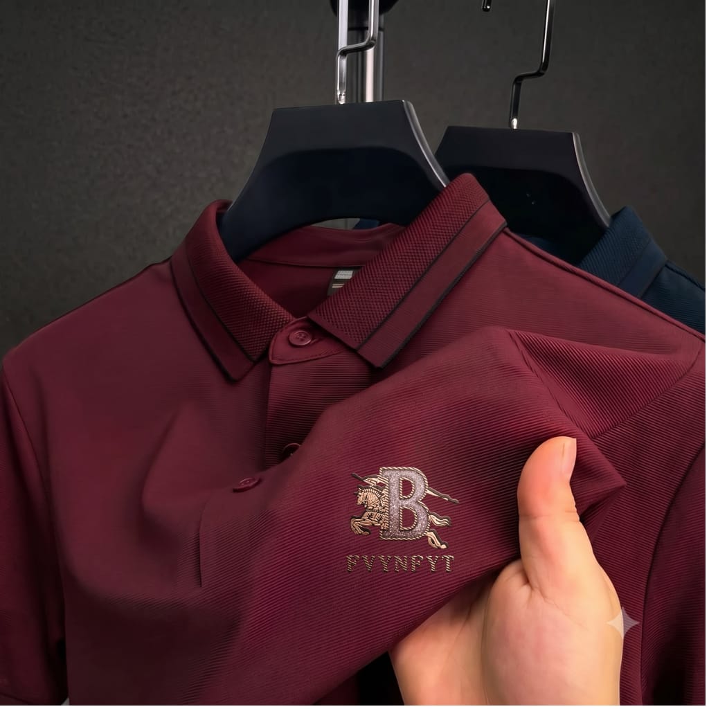 Premium Polo Shirt with China Sticker