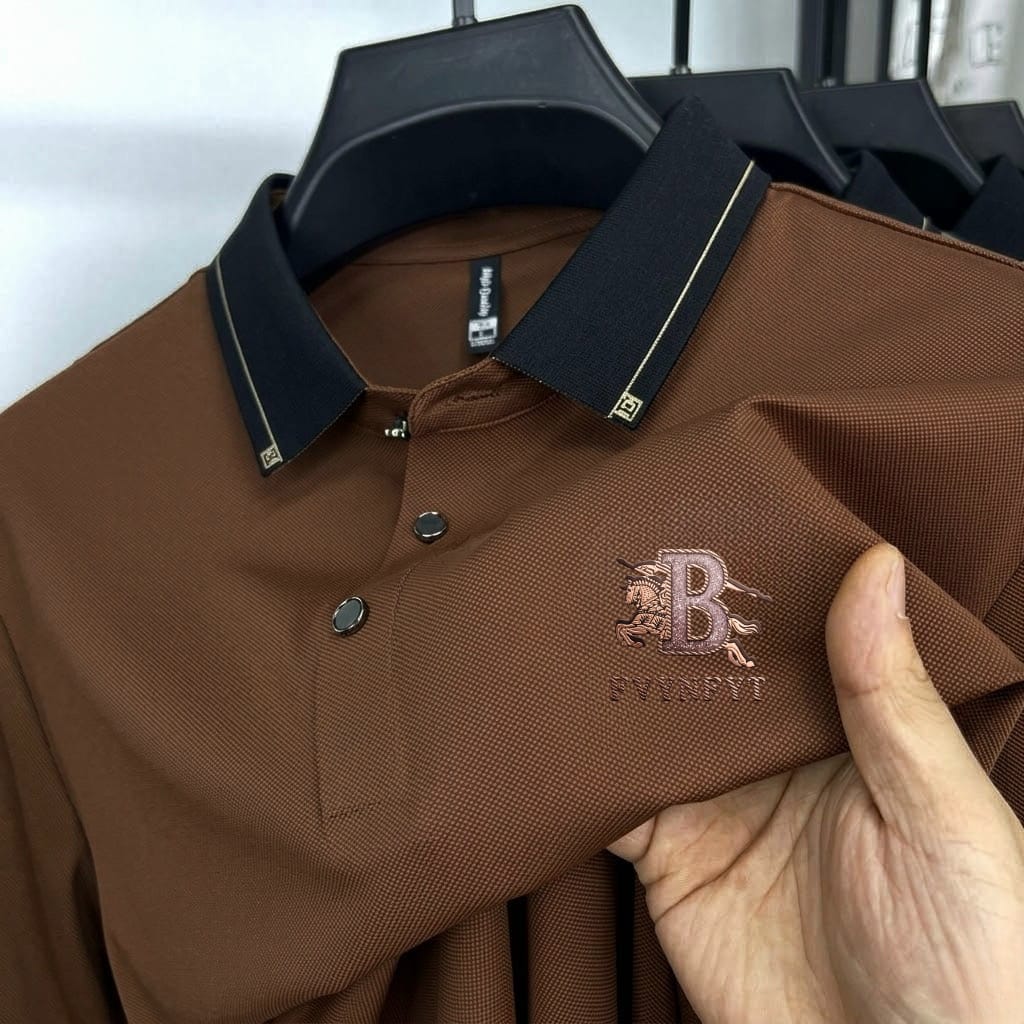 Premium Polo Shirt with China Sticker