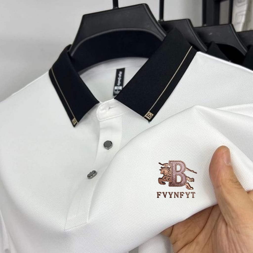 Premium Polo Shirt with China Sticker