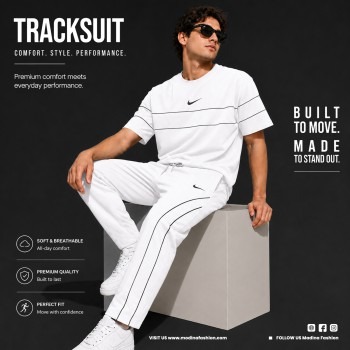 Premium Tshirt and Trouser Tracksuit Set